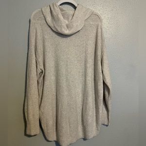 American Eagle Oversized Cream Cowl Neck Sweater